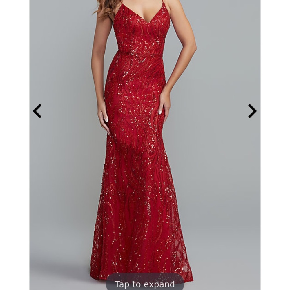 Prom Girl Red Corset Prom Dress